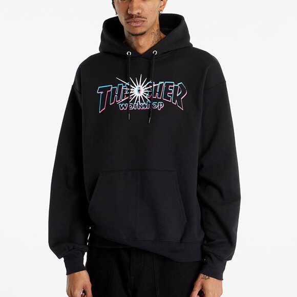 NWT Thrasher x Alien Worshop Nova Skateboard Hoodie Black XL - Picture 1 of 7